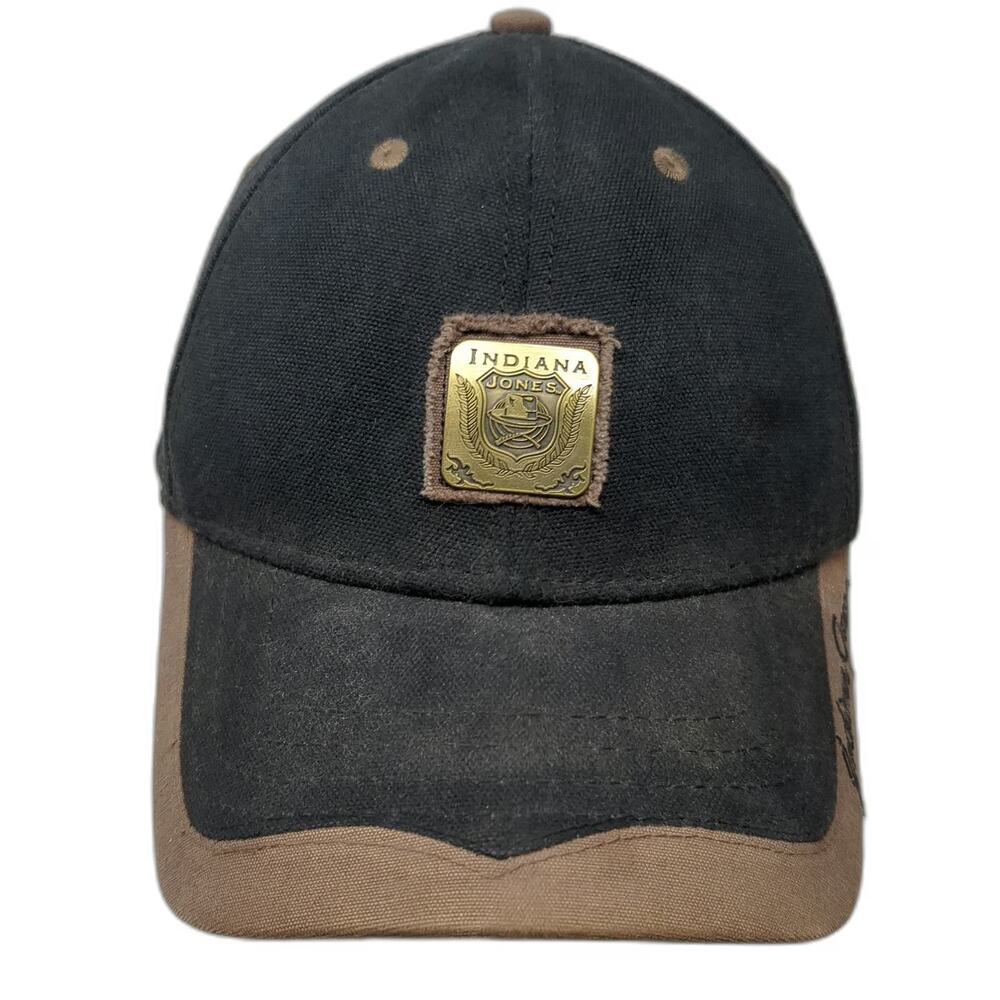 Indiana Jones Baseball Cap Black OS Crest Patch Signature Lucasfilm Hat 2008